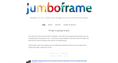 Desktop Screenshot of jumboframe.net